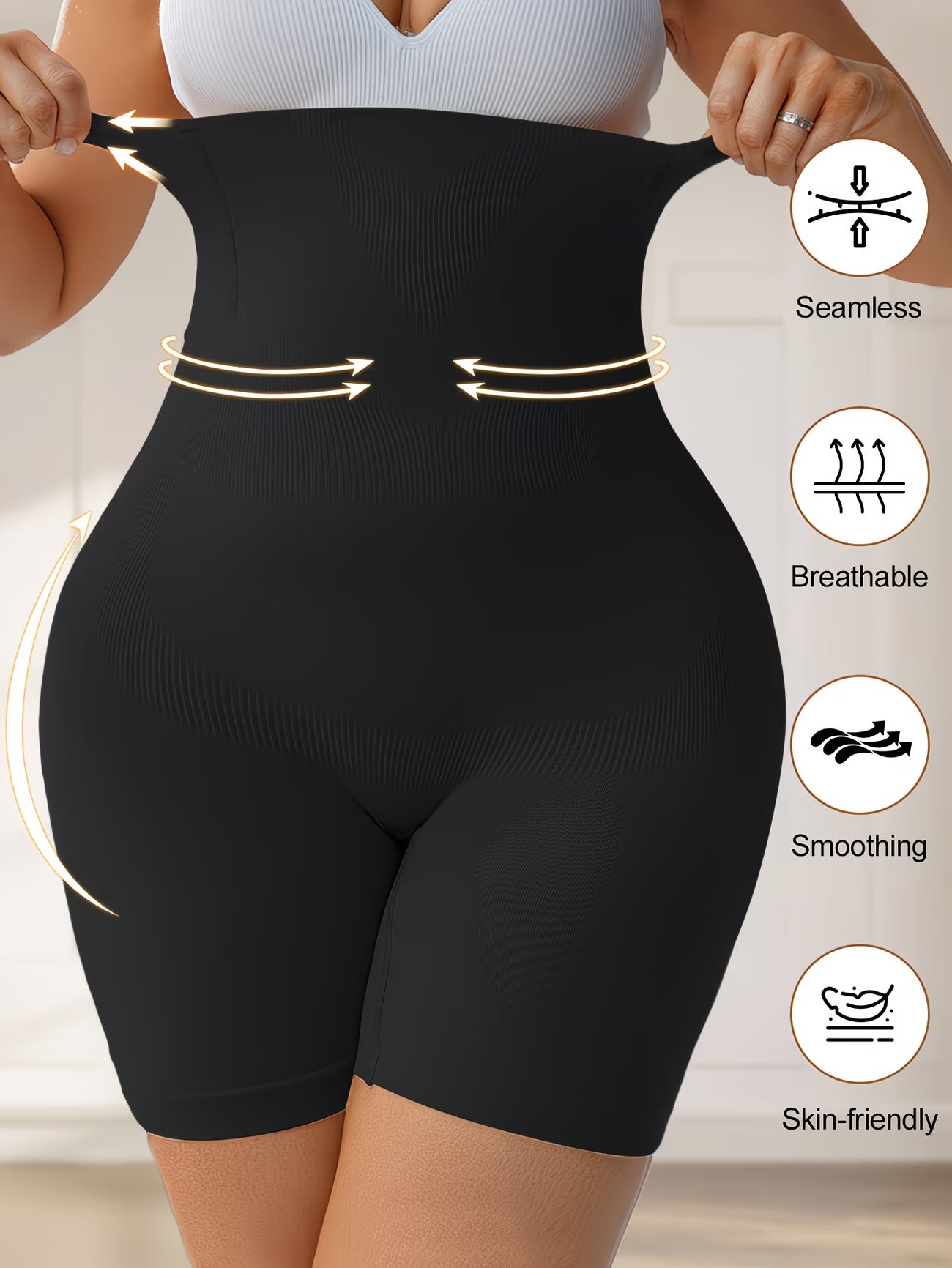 CurveLift™ Plus Size Waist Cincher Shaping Leggings | Tummy Control & Hip Lift Sculpt Pants
