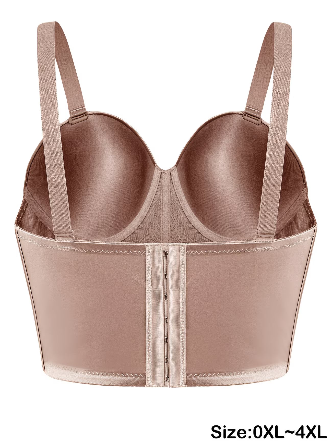 CurveLuxe™ Plus Size Strapless Shaping Bodysuit | Seamless Satin Nude-Feel Body Shaper for Women