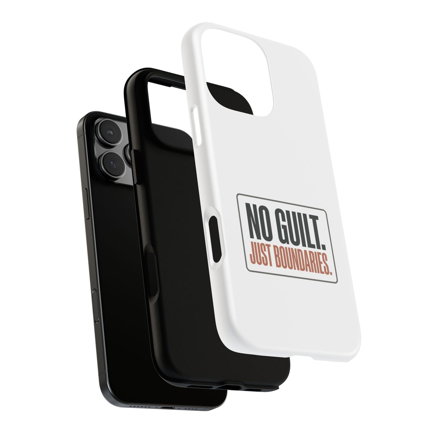 Phone Case — “No Guilt. Just Boundaries.” Motivational Protective Case