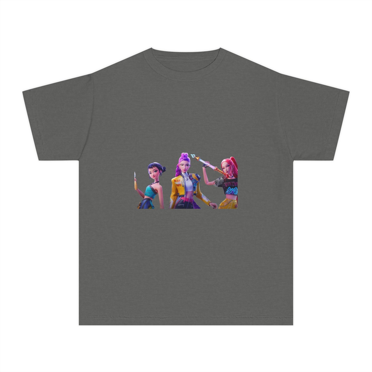 Youth Tee — Colorful Pop Trio Graphic Shirt