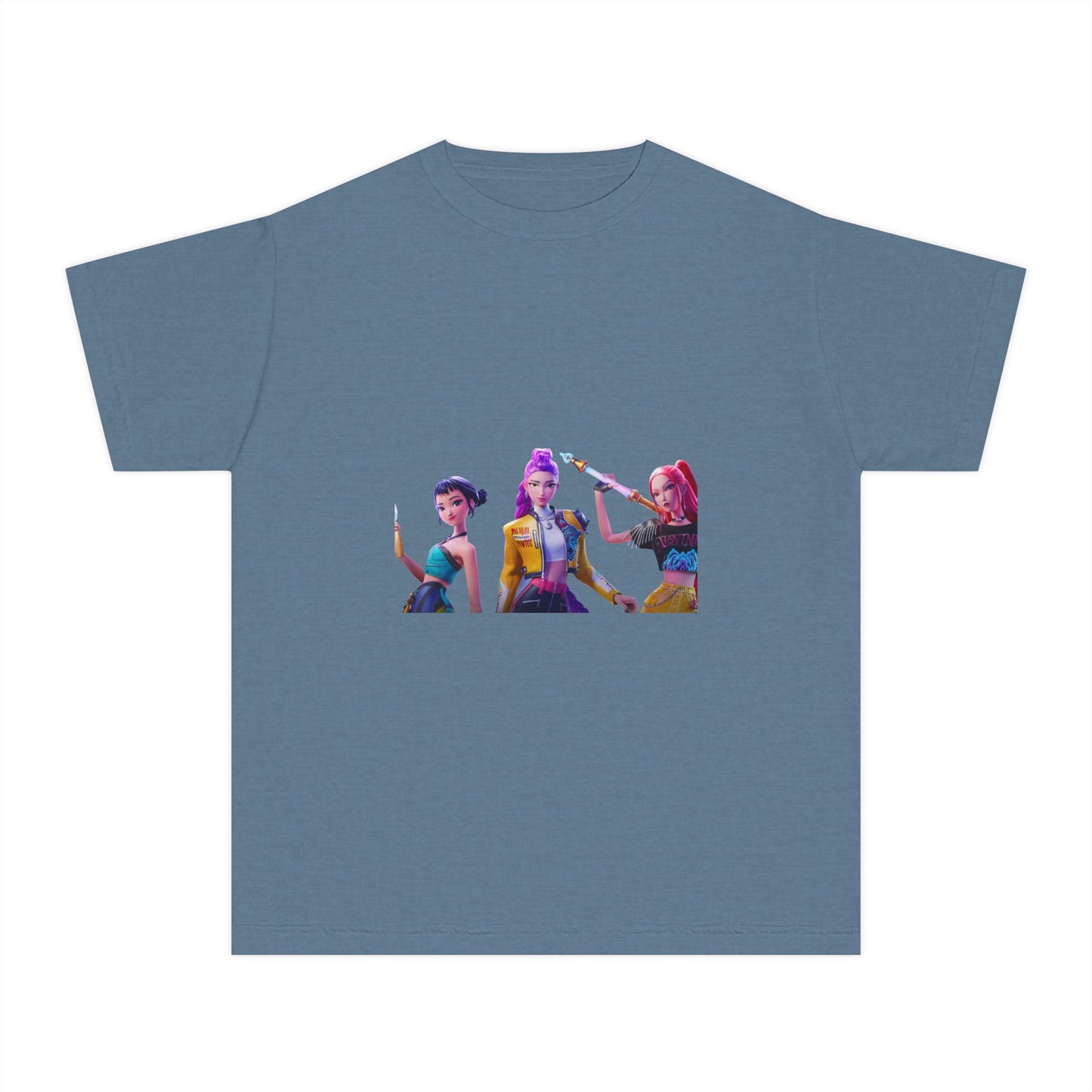 Youth Tee — Colorful Pop Trio Graphic Shirt