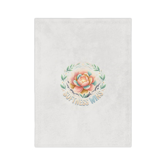 Velveteen Microfiber Blanket — Softness Wins Floral Throw Blanket