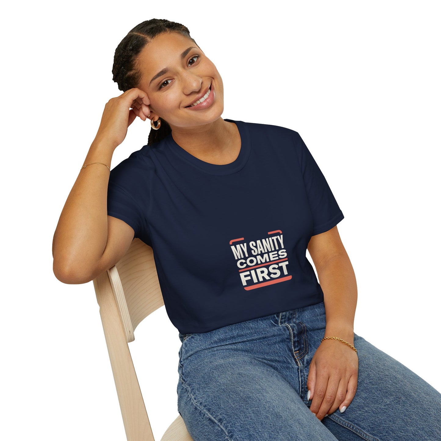 T‑Shirt — Minimal 'My Sanity Comes First' Graphic Tee