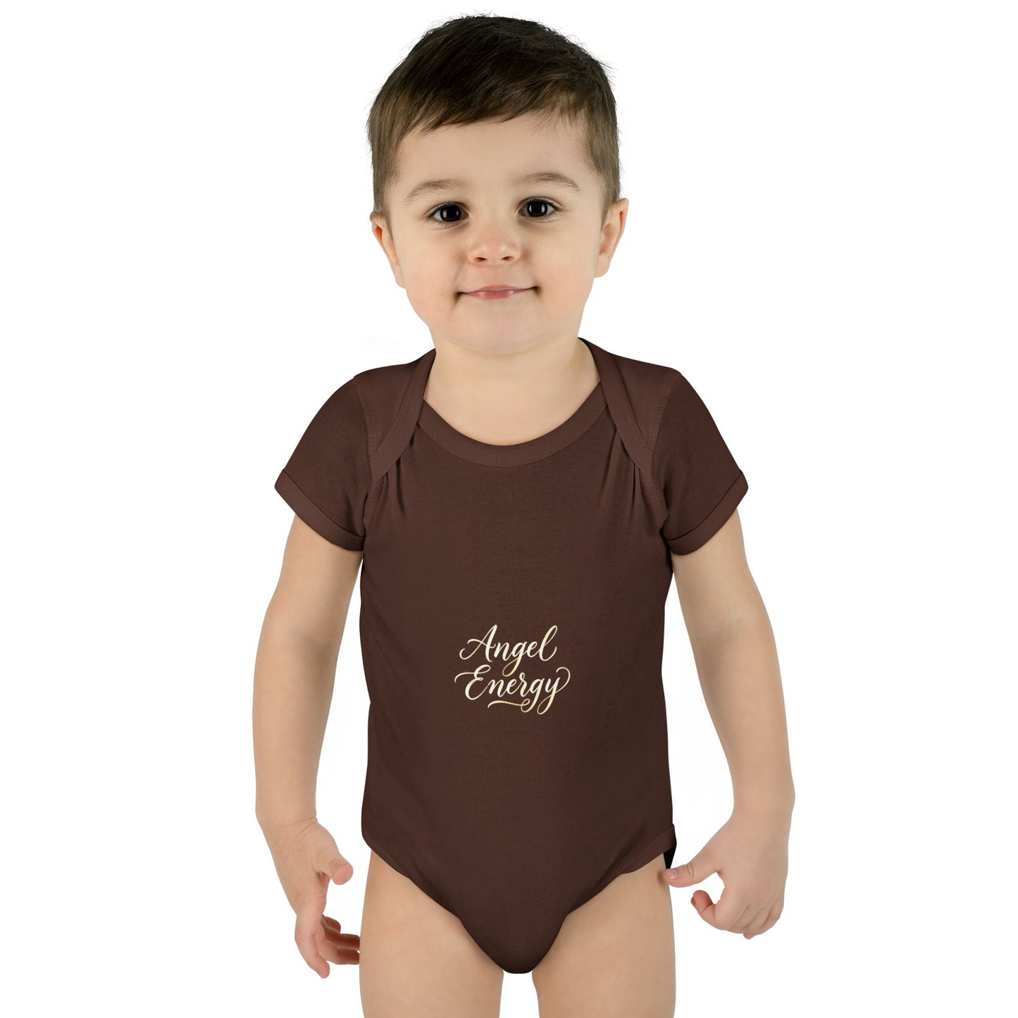 Infant Bodysuit - 'Angel Energy' Cute Baby Onesie (Newborn to 24M)