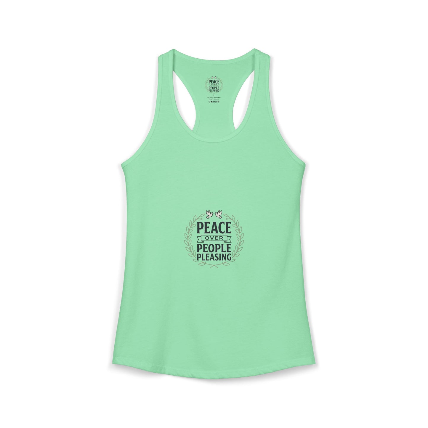 Peace Over People Pleasing Ideal Racerback Tank