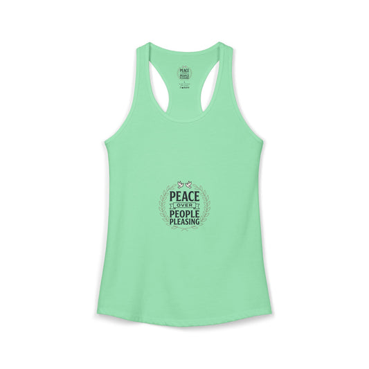 Peace Over People Pleasing Ideal Racerback Tank