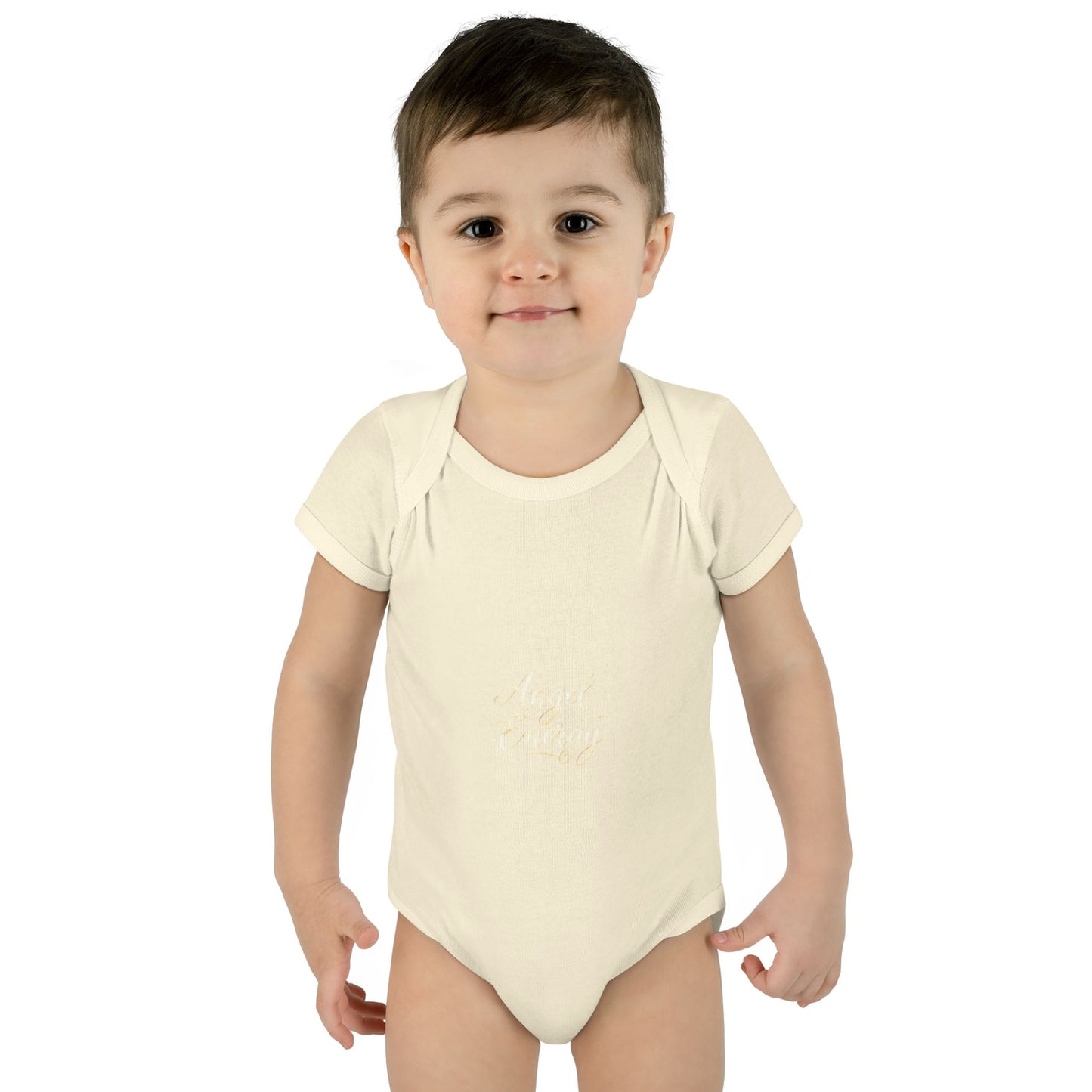 Infant Bodysuit - 'Angel Energy' Cute Baby Onesie (Newborn to 24M)