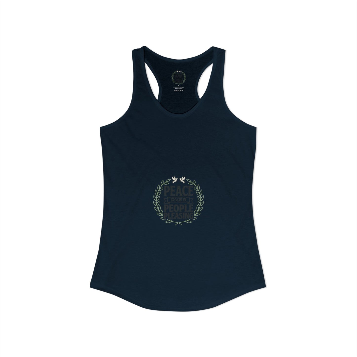 Peace Over People Pleasing Ideal Racerback Tank