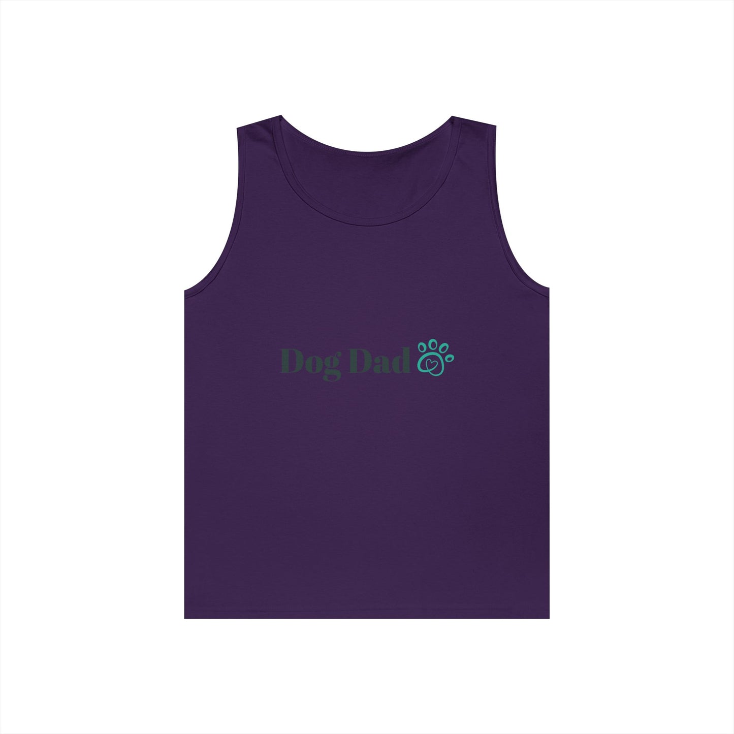 Dog Dad Tank Top — Minimal Paw Print Men’s Summer Tee