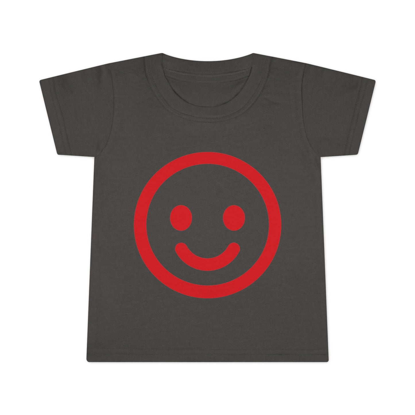 Toddler T-Shirt — Red Smiley Face Cute & Playful Kids Tee