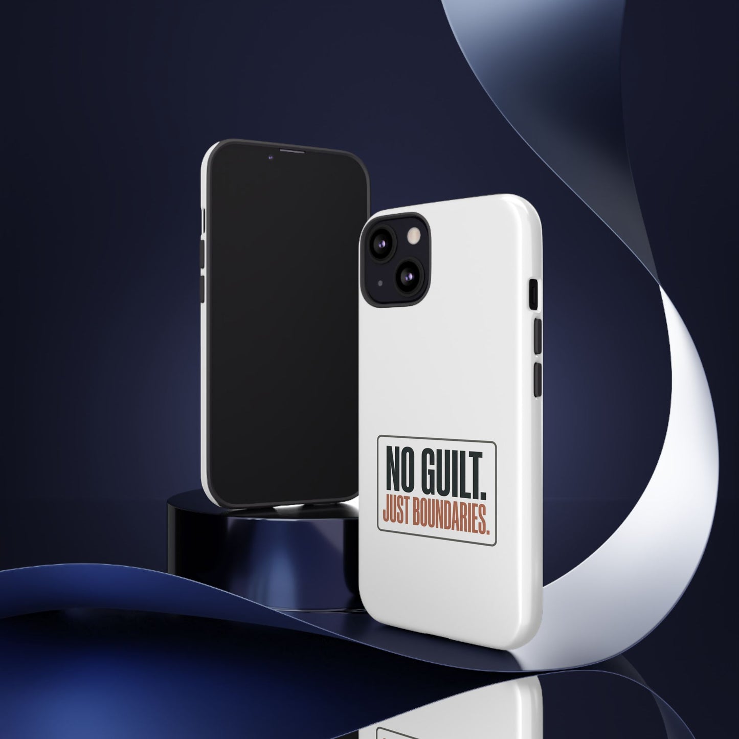 Phone Case — “No Guilt. Just Boundaries.” Motivational Protective Case
