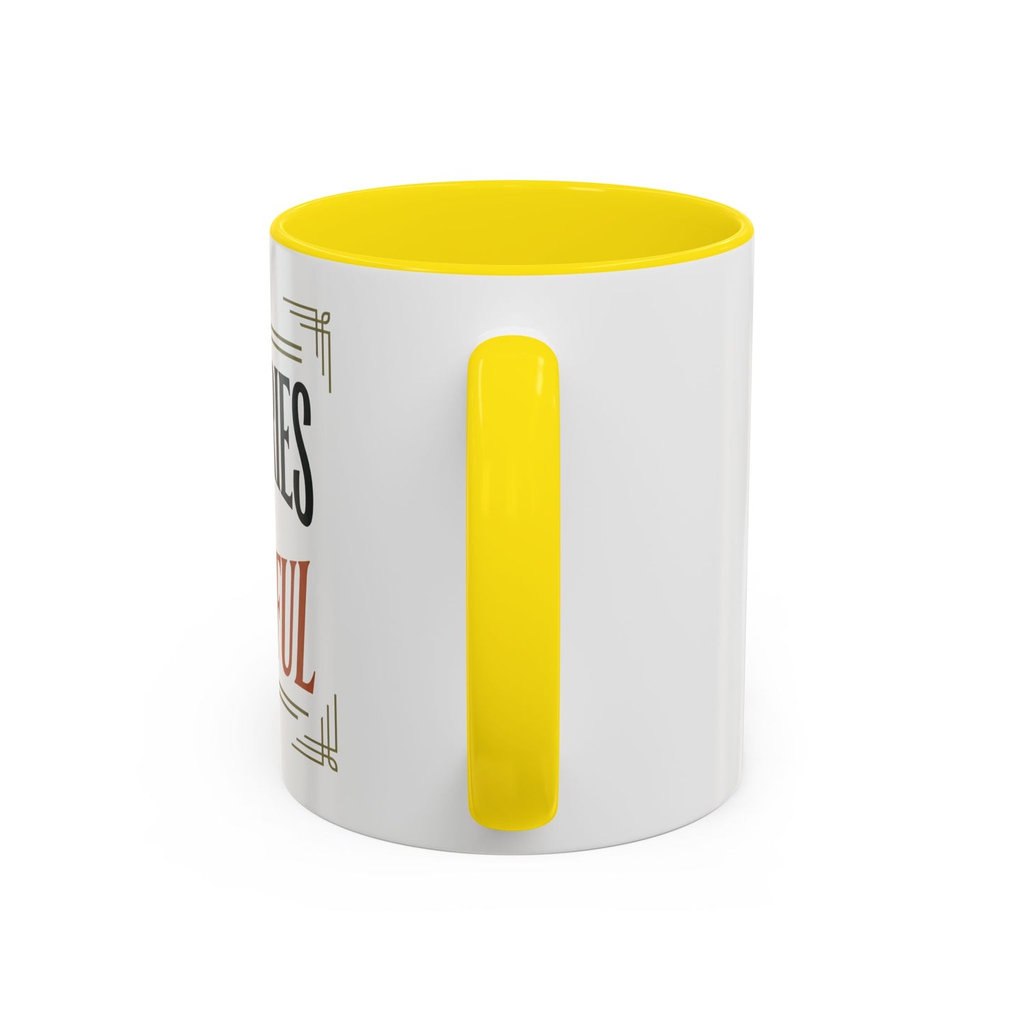 Boundaries Are Beautiful Accent Coffee Mug — Inspirational Self-Care Coffee Cup (11/15oz)
