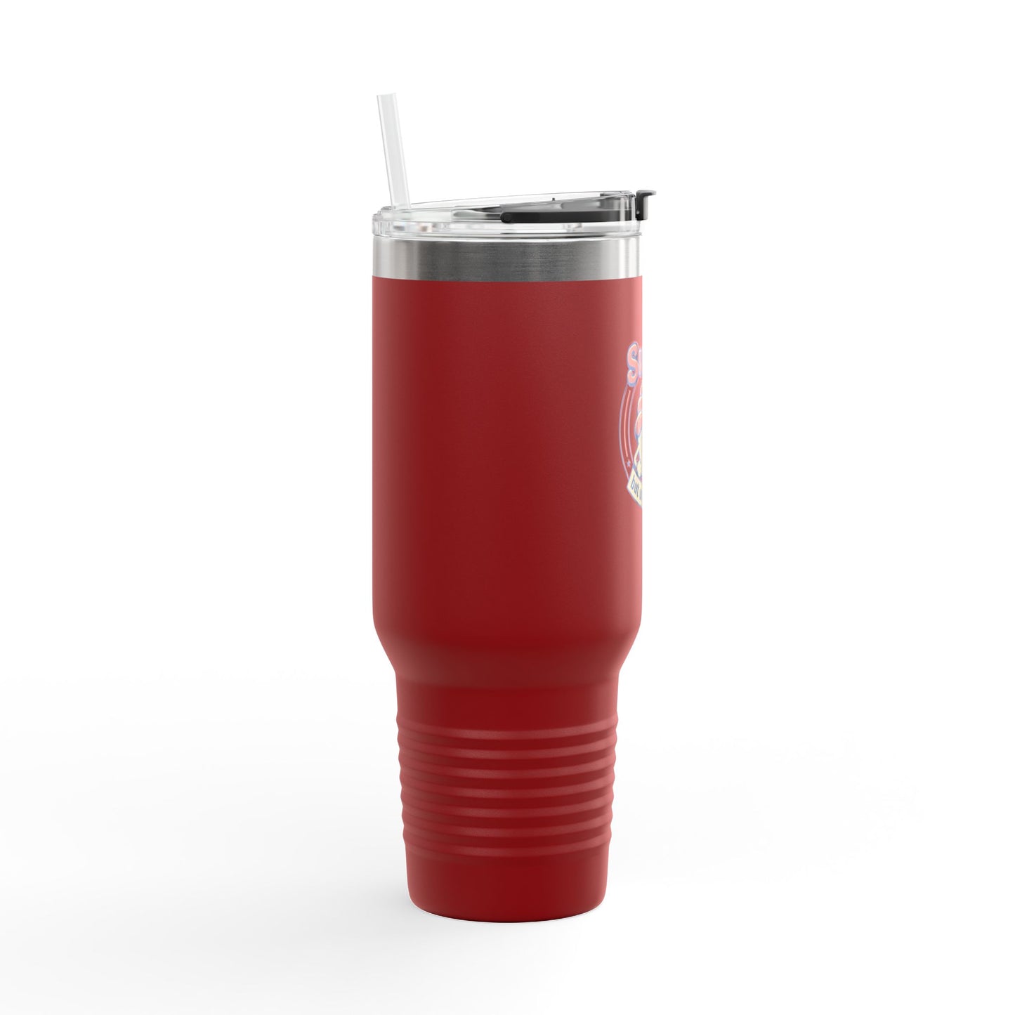 40oz Insulated Travel Mug — "Sweet but Unstoppable" Retro Dessert Design