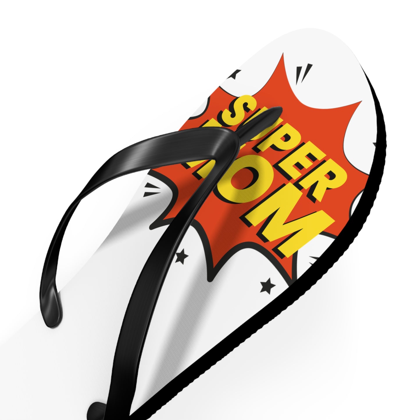 Super Mom Flip Flops — Comic Pop Art Mother's Day Beach Sandals
