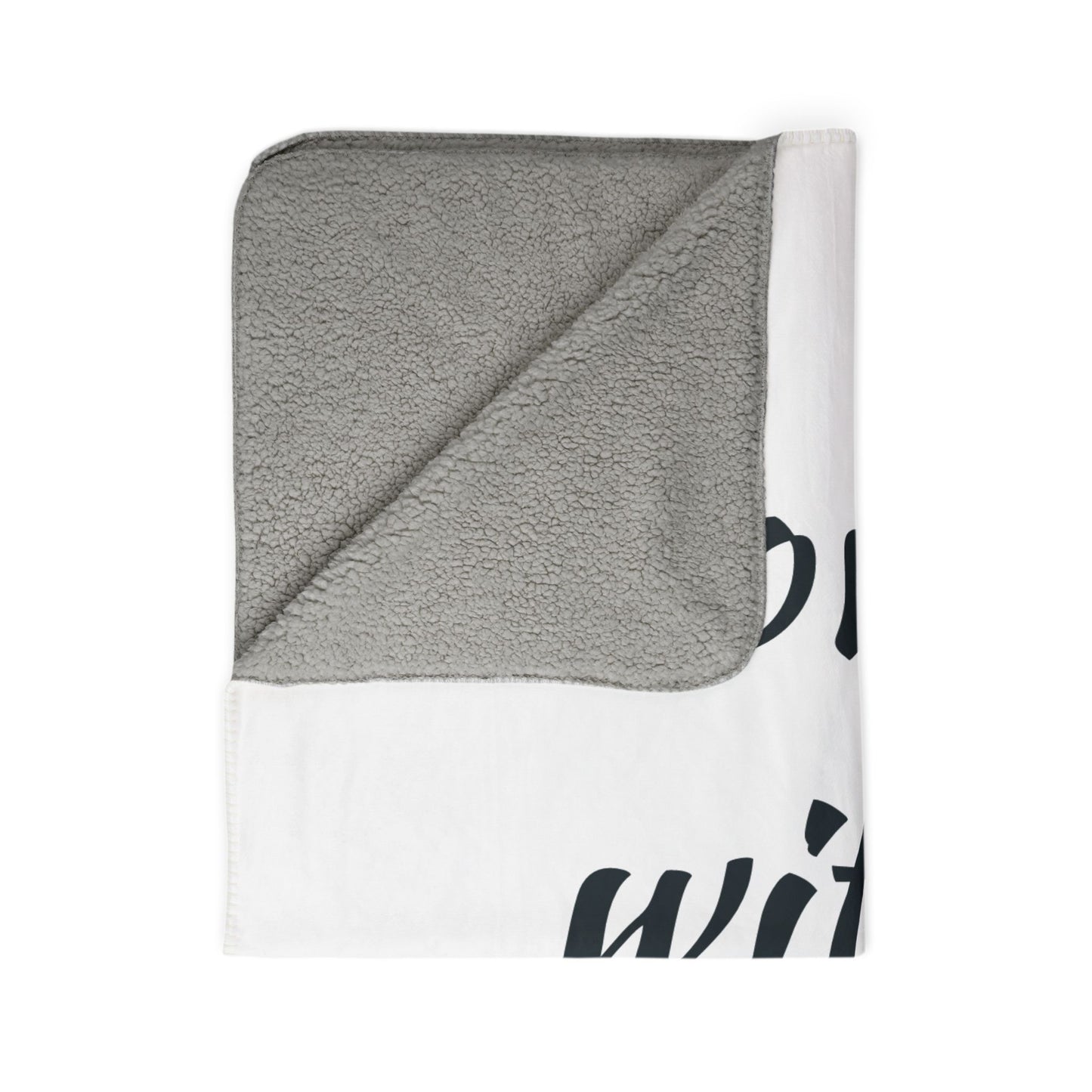 Sherpa Blanket — "I Love You With All My Butt" Funny Valentine Cozy Throw