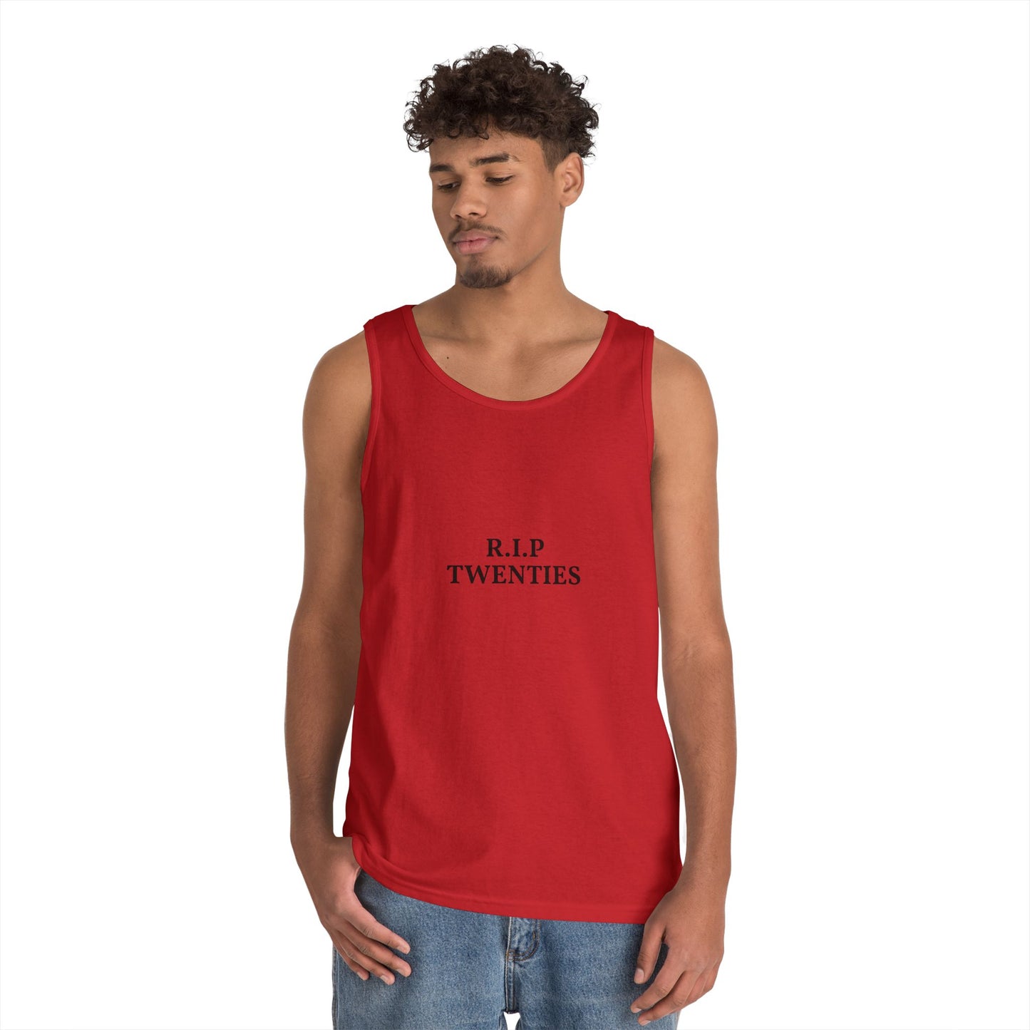 R.I.P. Twenties Tank Top — Funny Millennial Nostalgia Graphic Tank