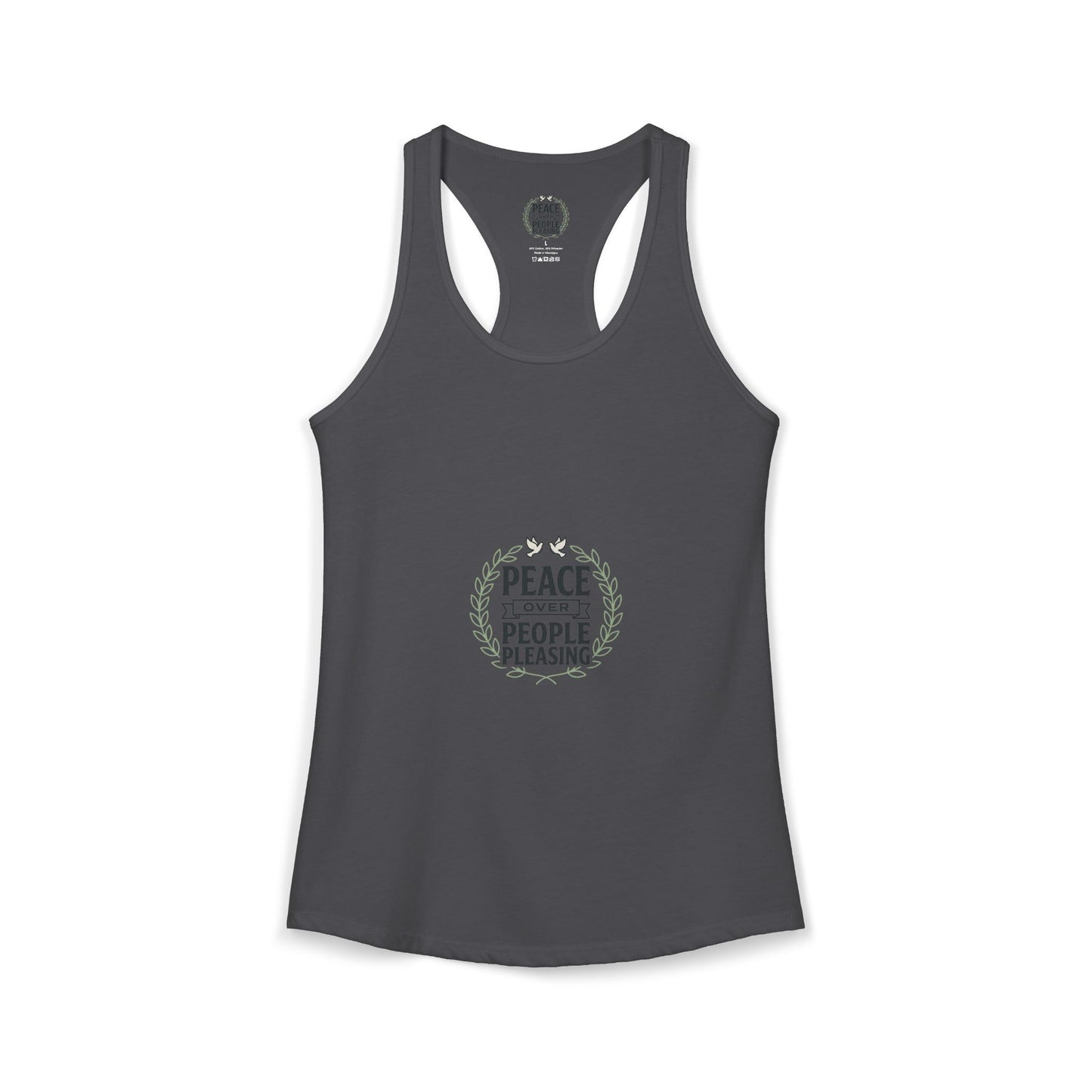 Peace Over People Pleasing Ideal Racerback Tank