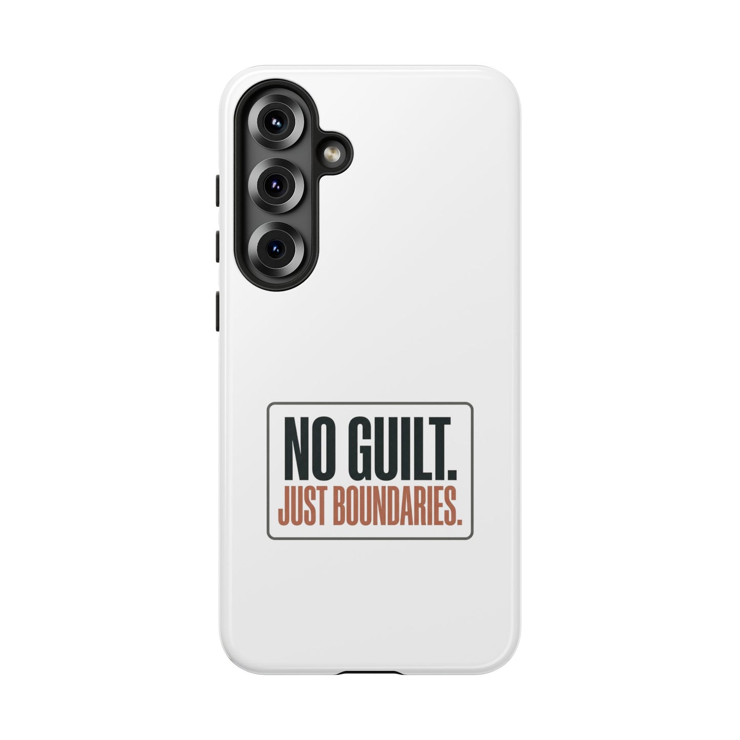 Phone Case — “No Guilt. Just Boundaries.” Motivational Protective Case