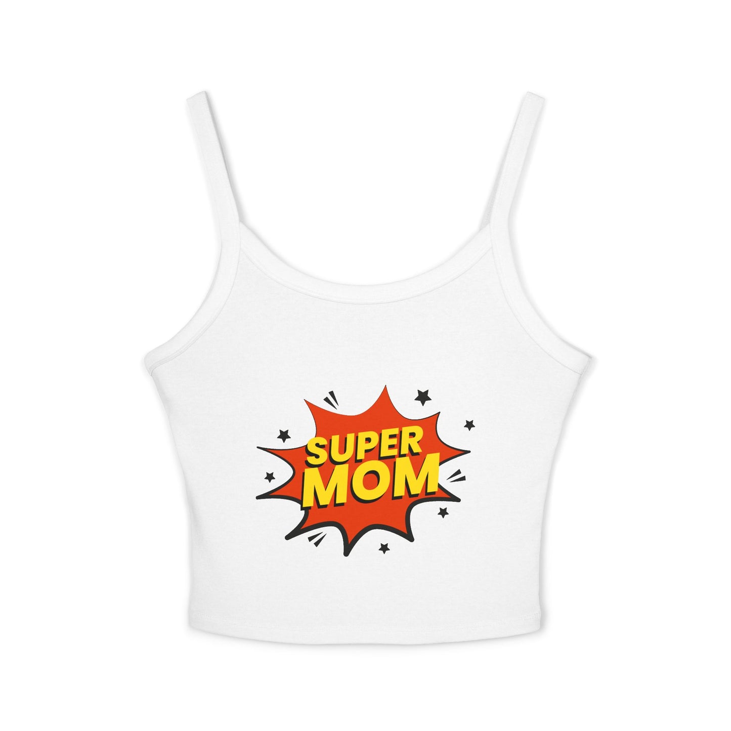 Super Mom Spaghetti Strap Tank Top – Comic-Style Mother's Day Gift