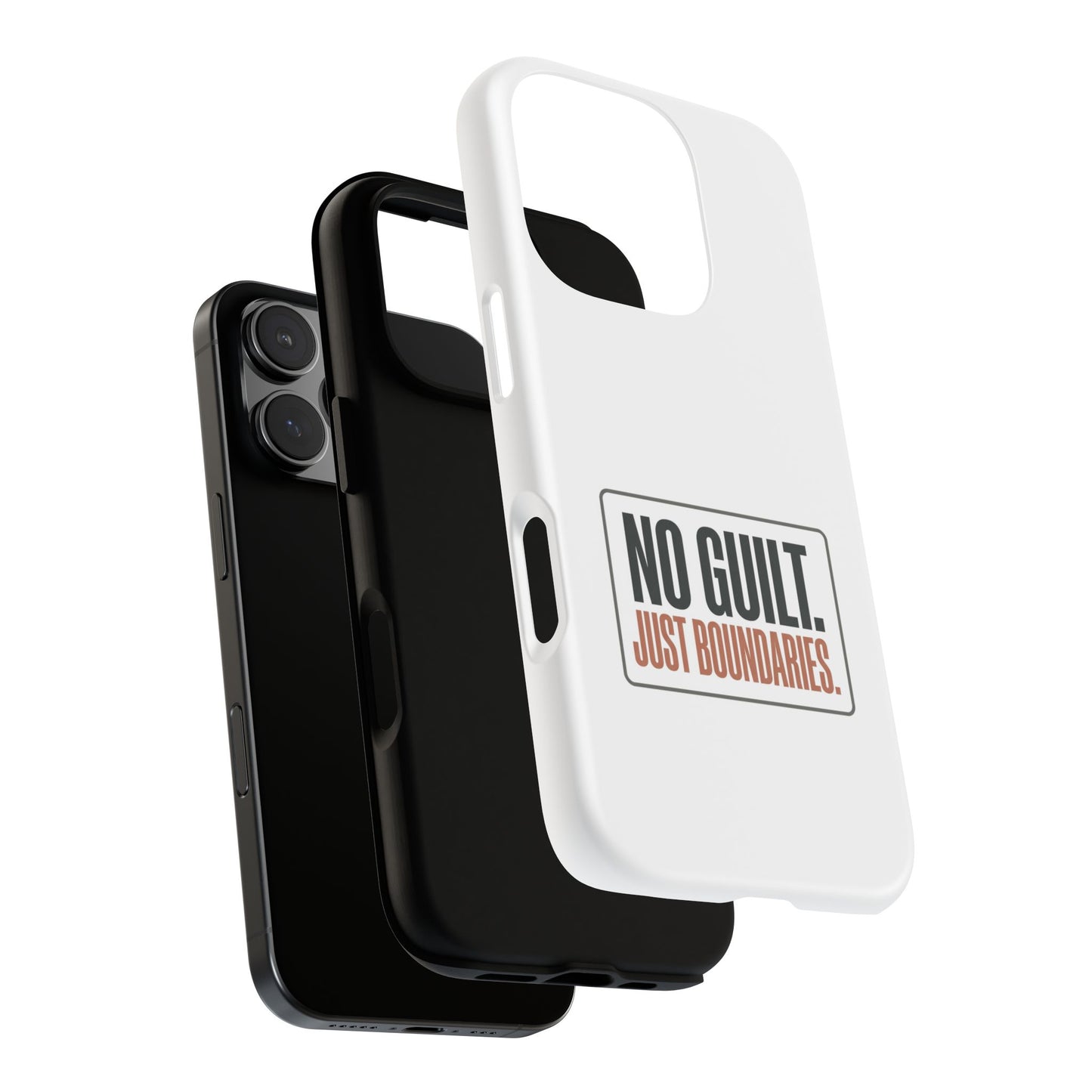 Phone Case — “No Guilt. Just Boundaries.” Motivational Protective Case