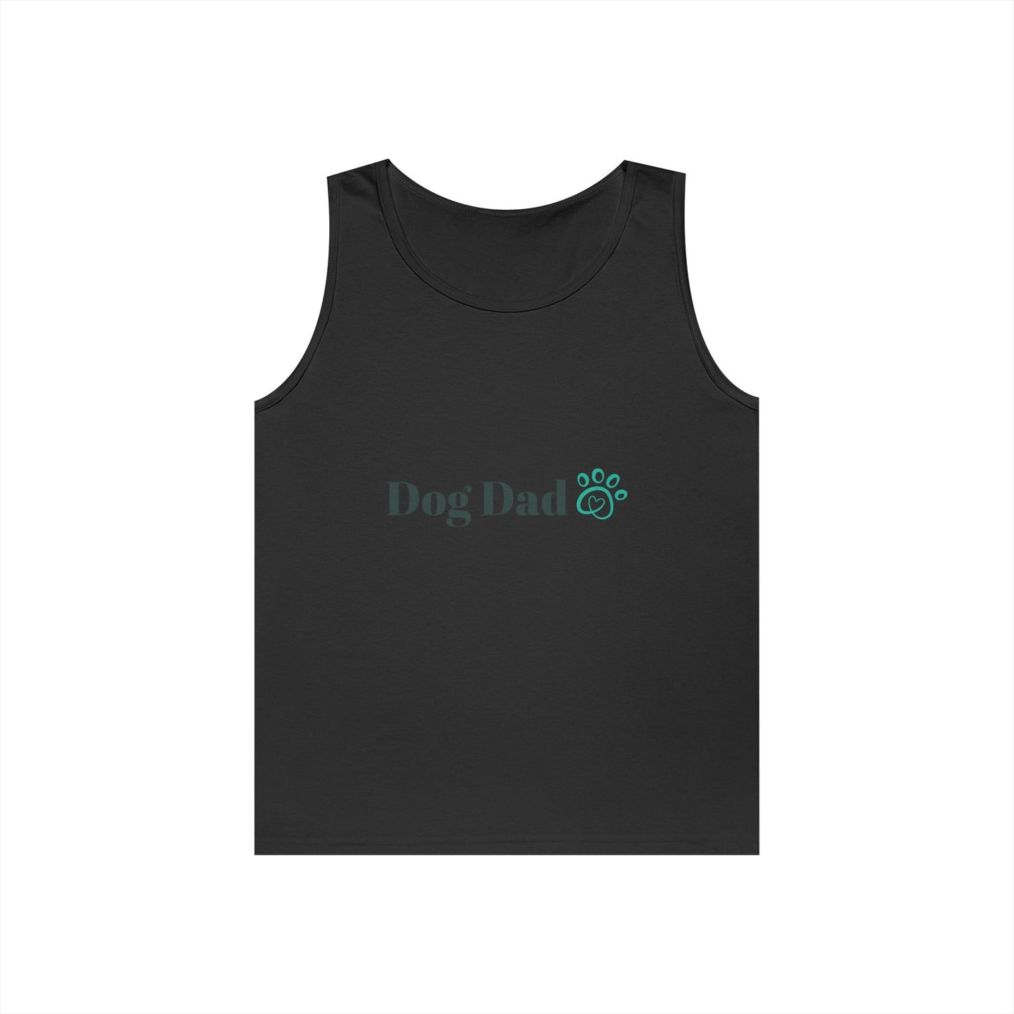 Dog Dad Tank Top — Minimal Paw Print Men’s Summer Tee