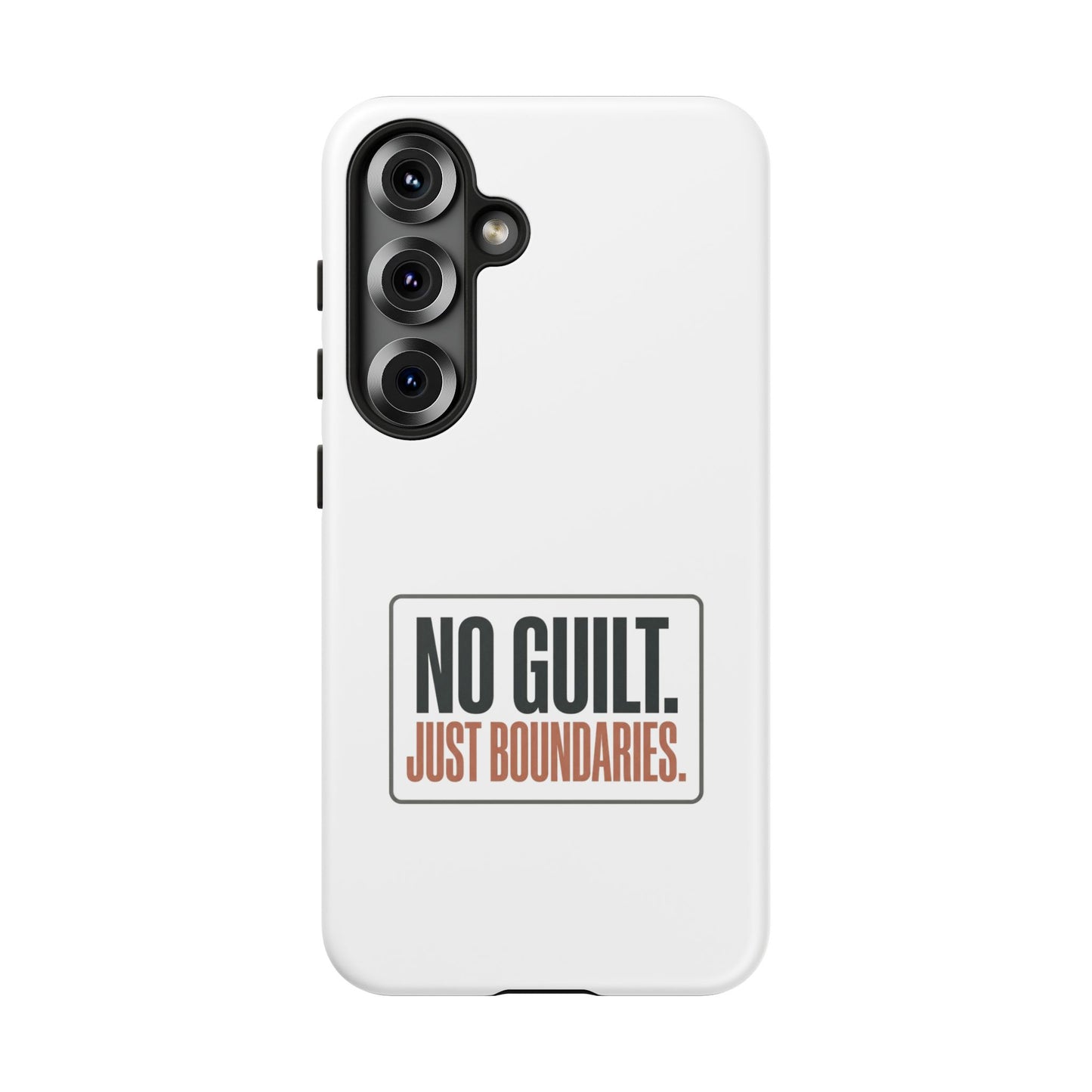 Phone Case — “No Guilt. Just Boundaries.” Motivational Protective Case