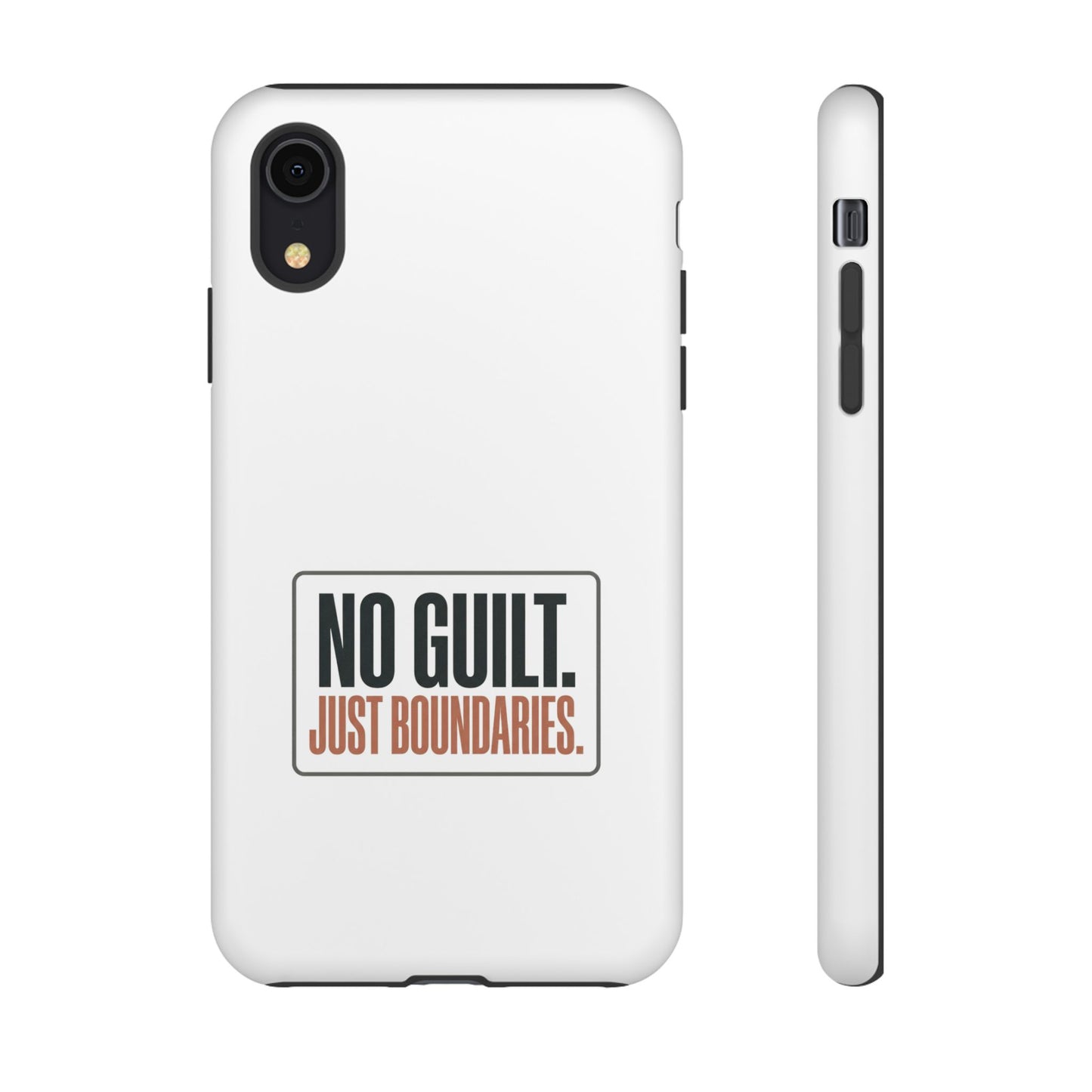 Phone Case — “No Guilt. Just Boundaries.” Motivational Protective Case
