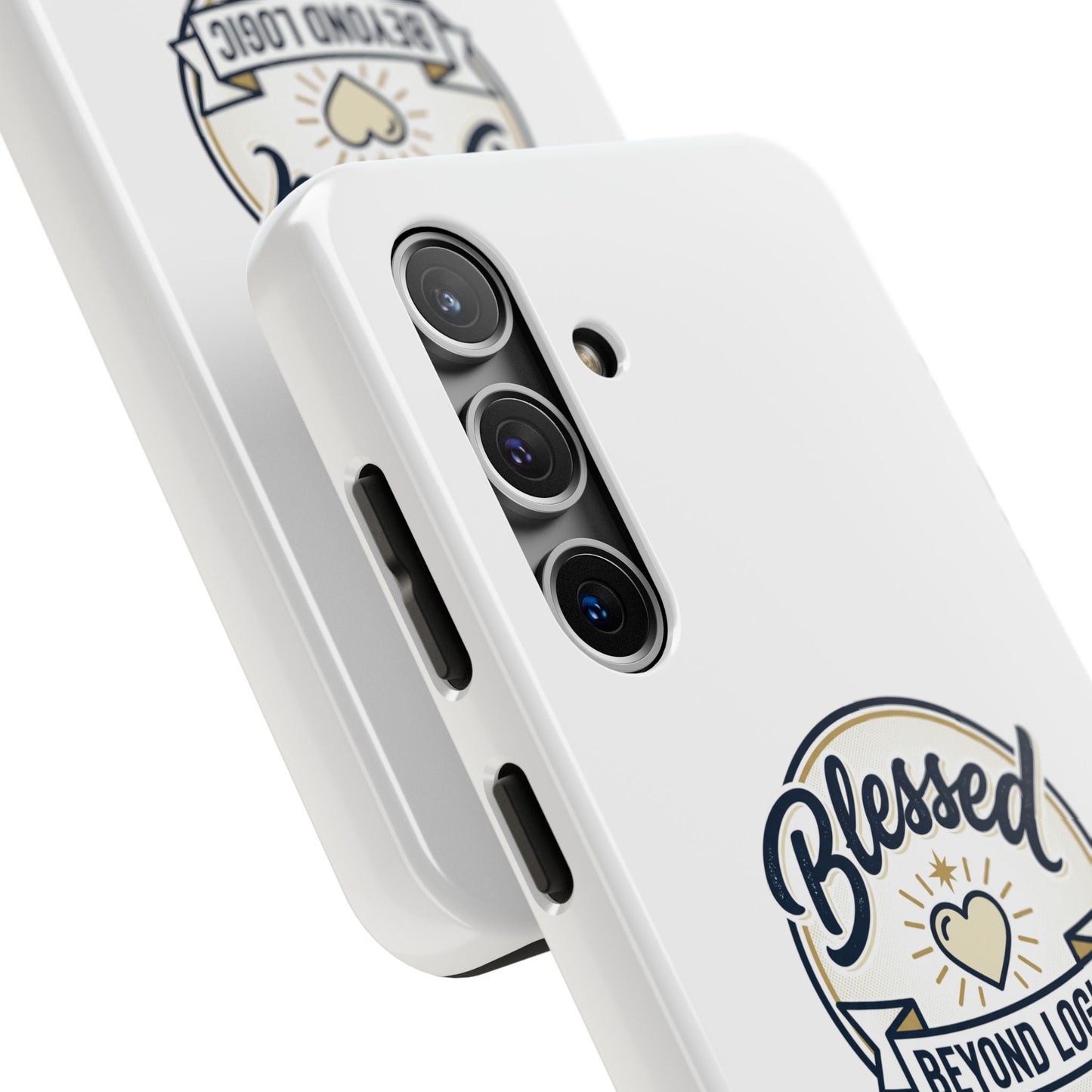 Blessed Beyond Logic Tough Phone Case — Inspirational Christian Phone Cover