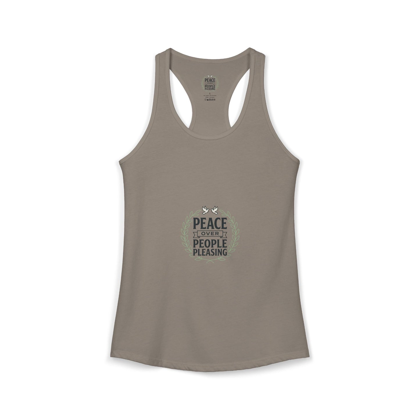 Peace Over People Pleasing Ideal Racerback Tank