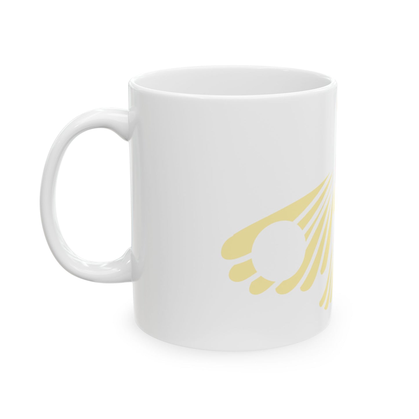 Moth & Crescent Ceramic Mug – Caneca de Cerâmica com Mariposa e Lua Crescente