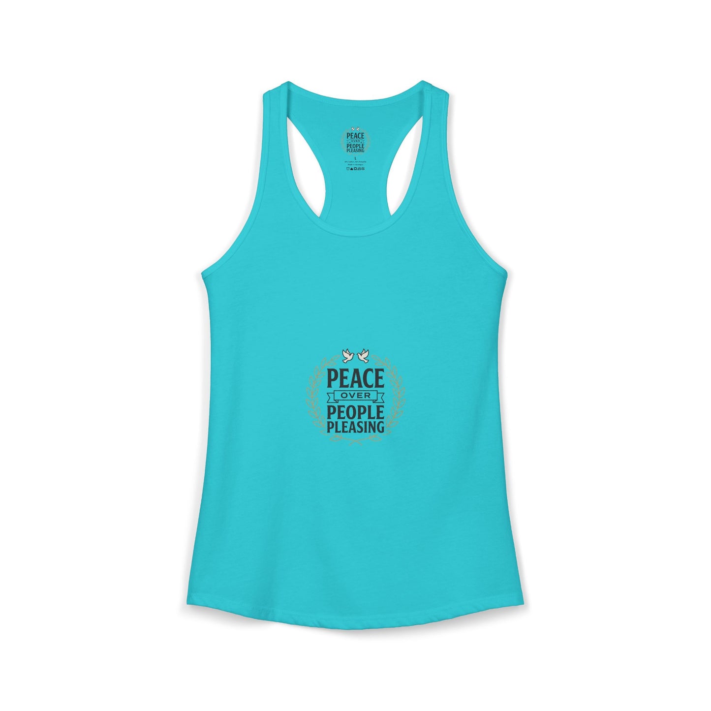 Peace Over People Pleasing Ideal Racerback Tank