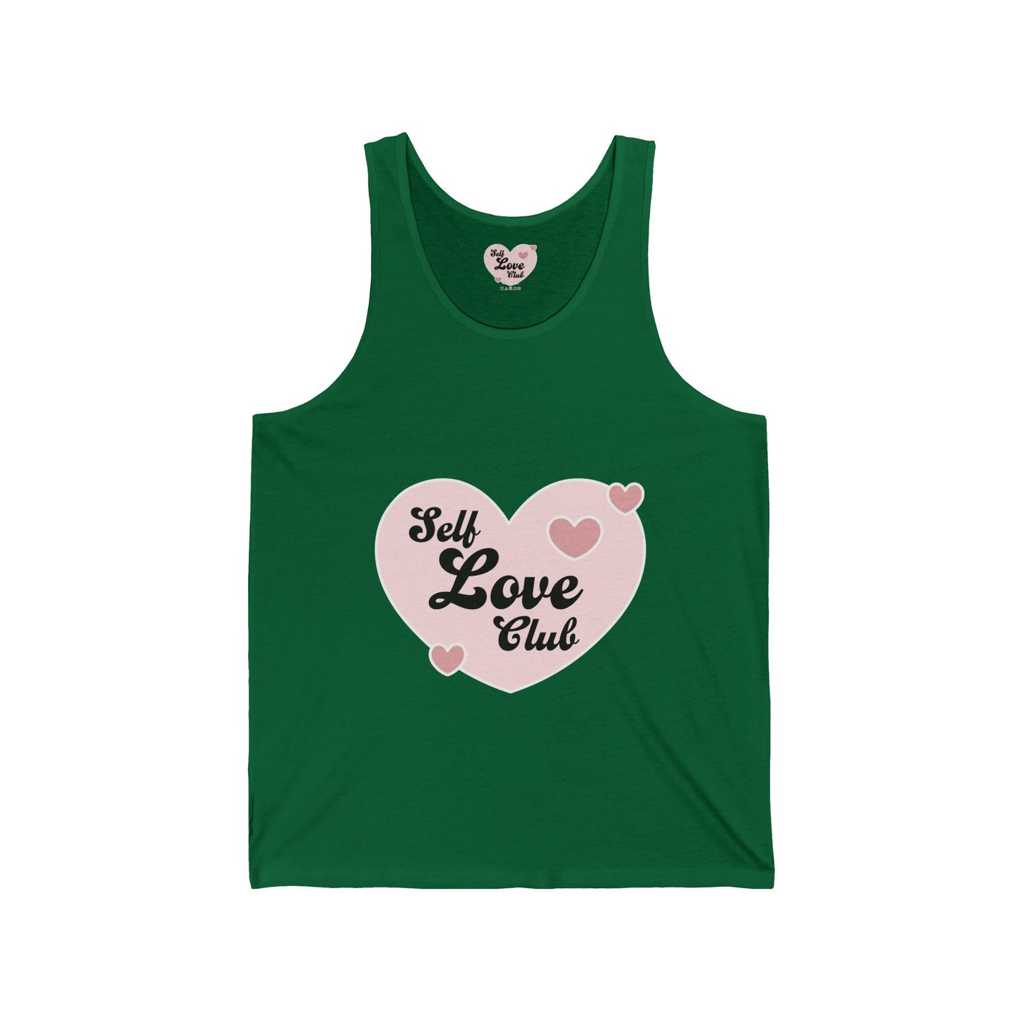 Self Love Club Tank Top — Pink Heart Wellness Graphic Tank