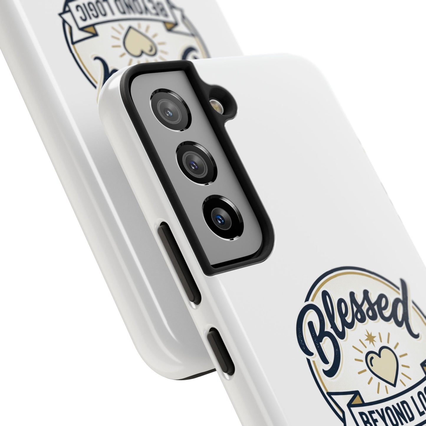 Blessed Beyond Logic Tough Phone Case — Inspirational Christian Phone Cover