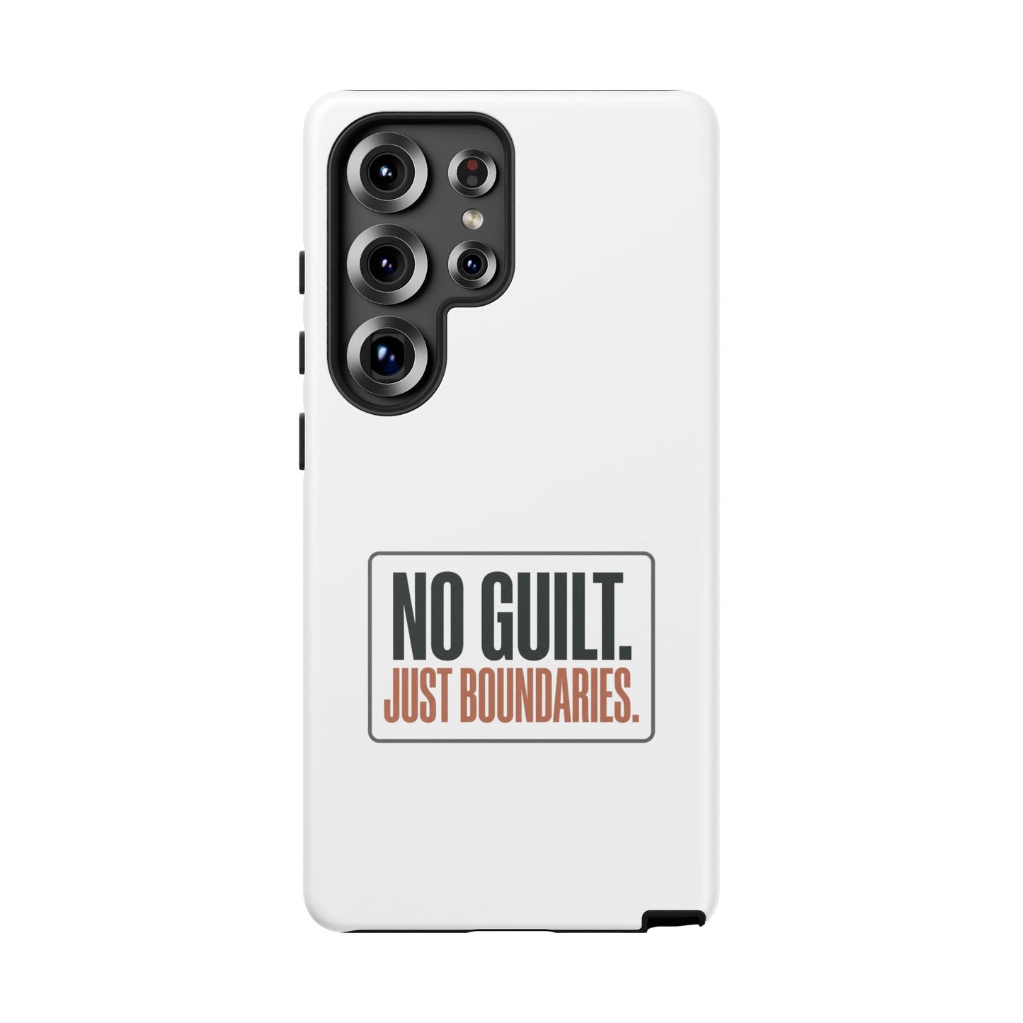 Phone Case — “No Guilt. Just Boundaries.” Motivational Protective Case