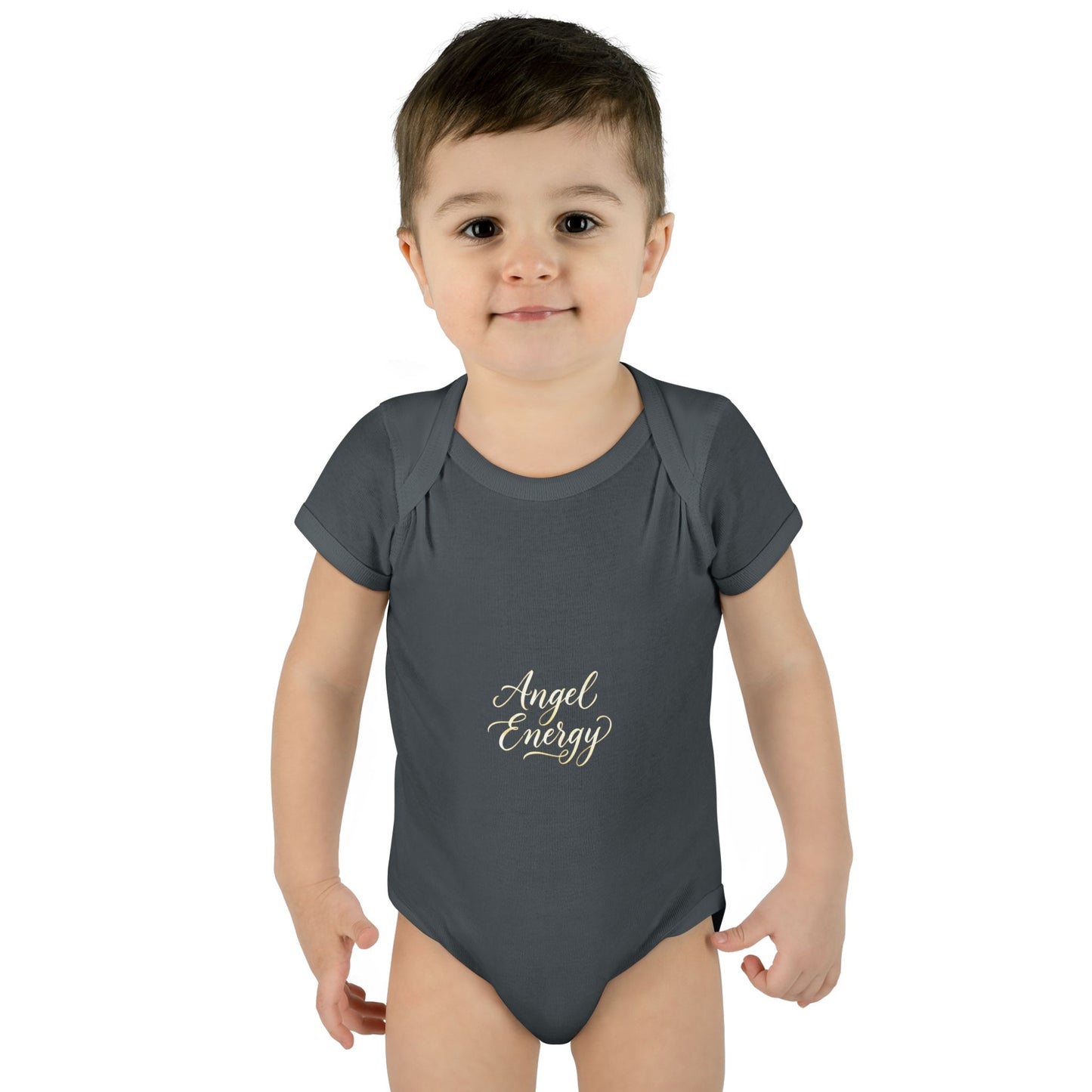 Infant Bodysuit - 'Angel Energy' Cute Baby Onesie (Newborn to 24M)