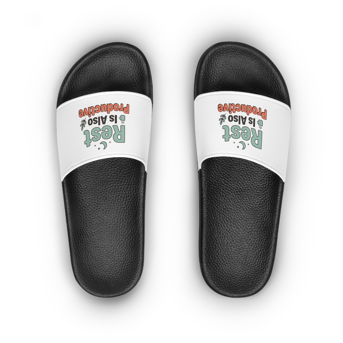 Rest Is Also Productive Slide Sandals — Women’s Comfortable Spa Slides