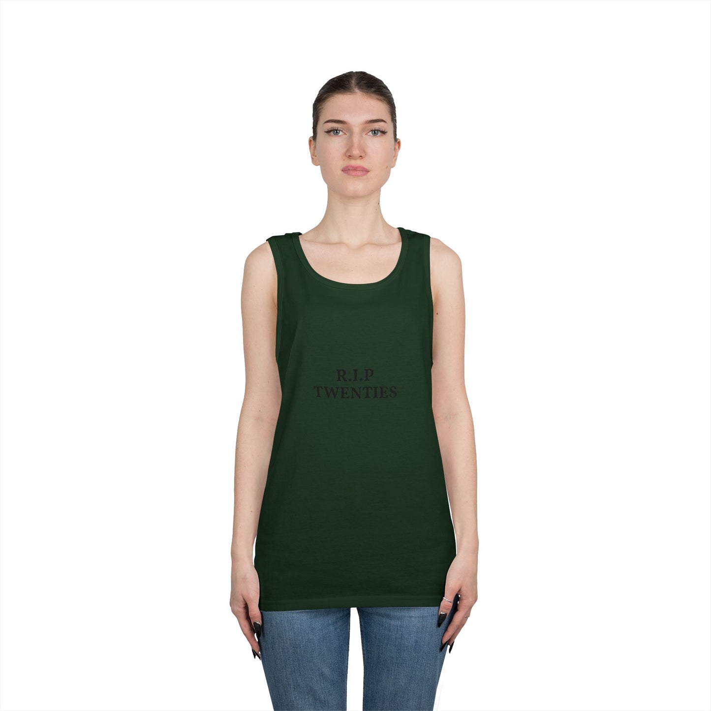 R.I.P. Twenties Tank Top — Funny Millennial Nostalgia Graphic Tank