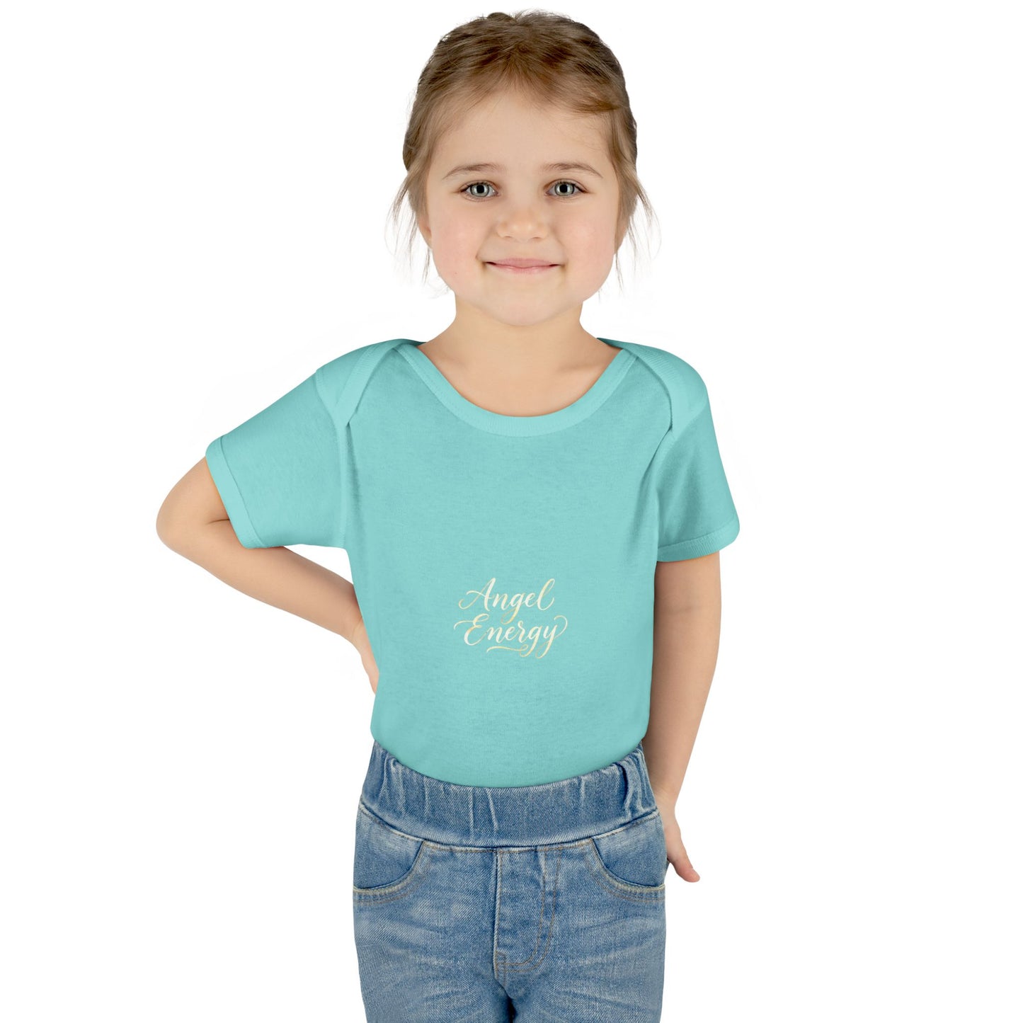 Infant Bodysuit - 'Angel Energy' Cute Baby Onesie (Newborn to 24M)