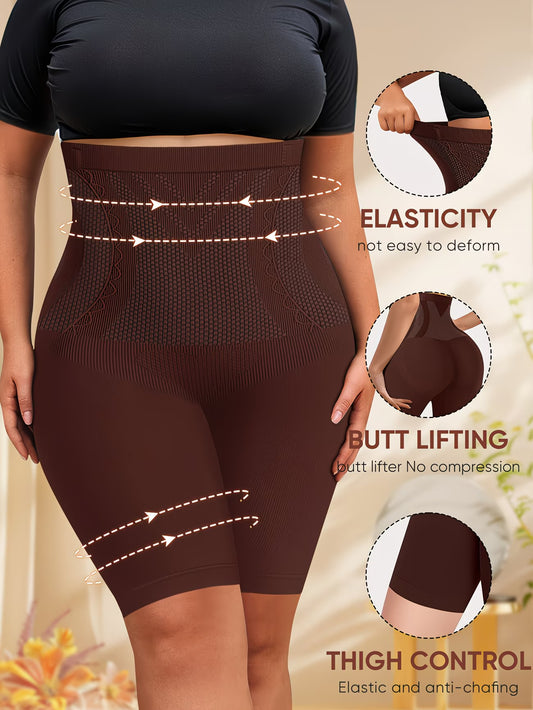CurveControl™ Plus Size High-Waist Shaping Underwear | Tummy Control & Butt Lift Seamless Briefs