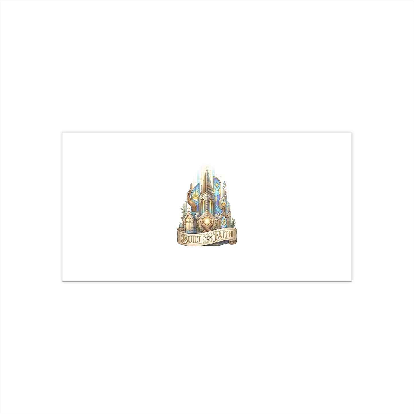 Bumper Sticker — 'Built the Fate' Fantasy Castle Graphic