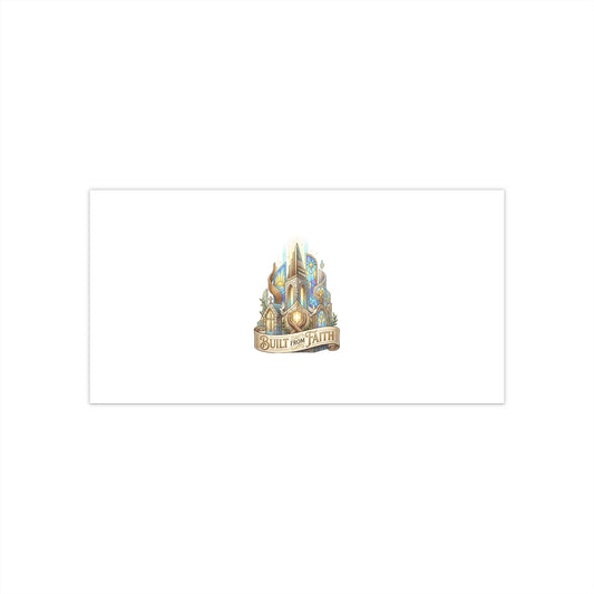 Bumper Sticker — 'Built the Fate' Fantasy Castle Graphic