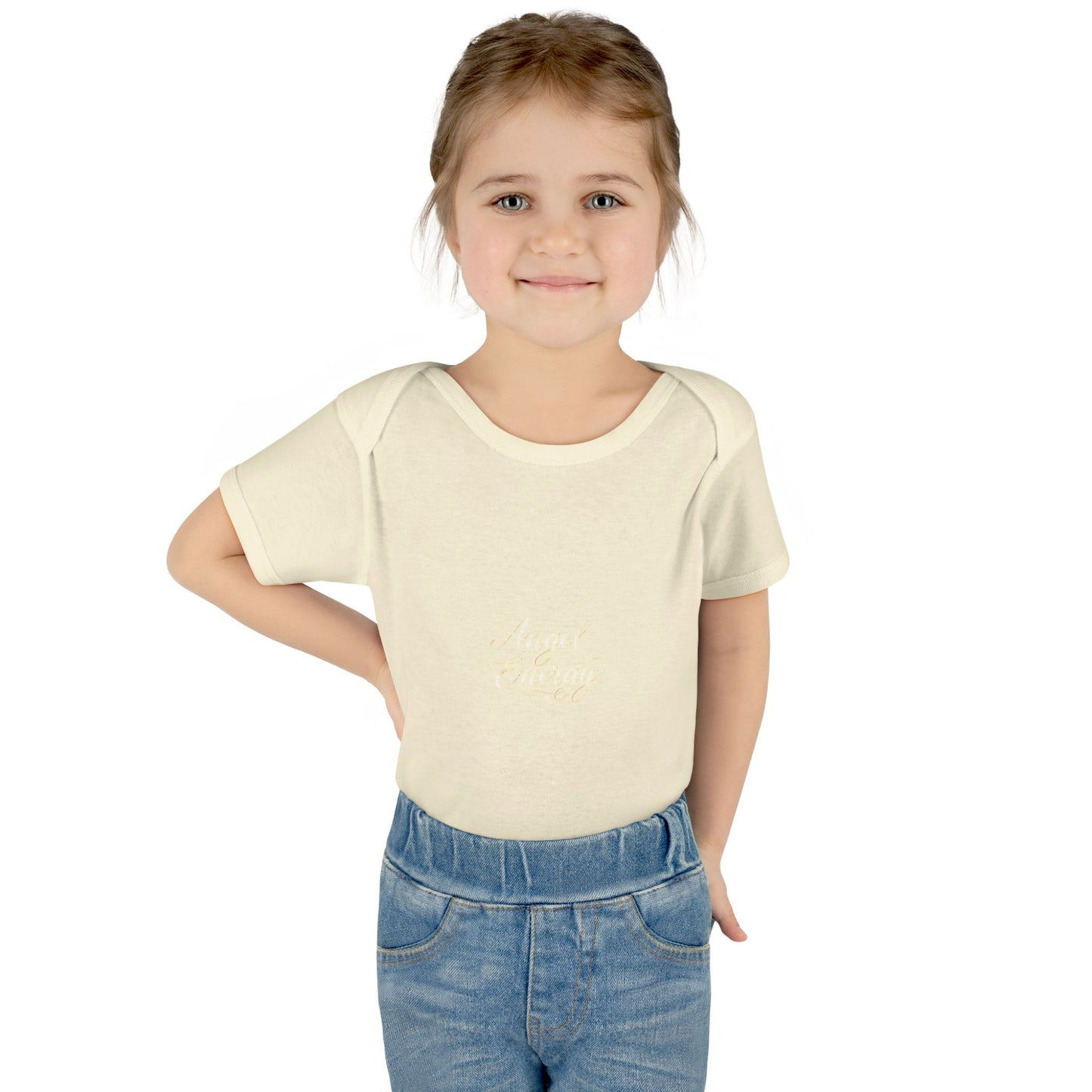 Infant Bodysuit - 'Angel Energy' Cute Baby Onesie (Newborn to 24M)
