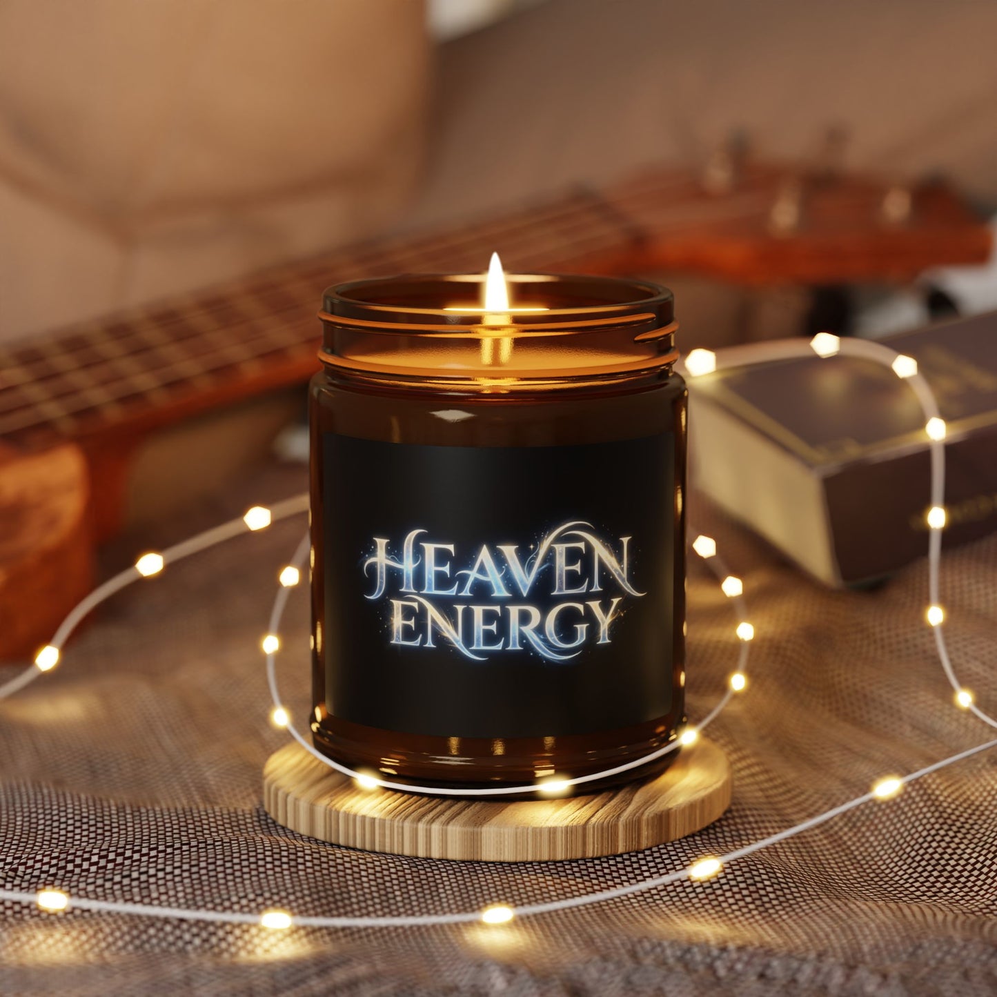 Heaven Energy Scented Candle — Amber Soy Jar