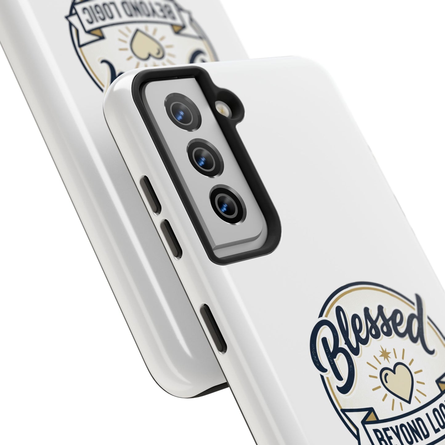 Blessed Beyond Logic Tough Phone Case — Inspirational Christian Phone Cover