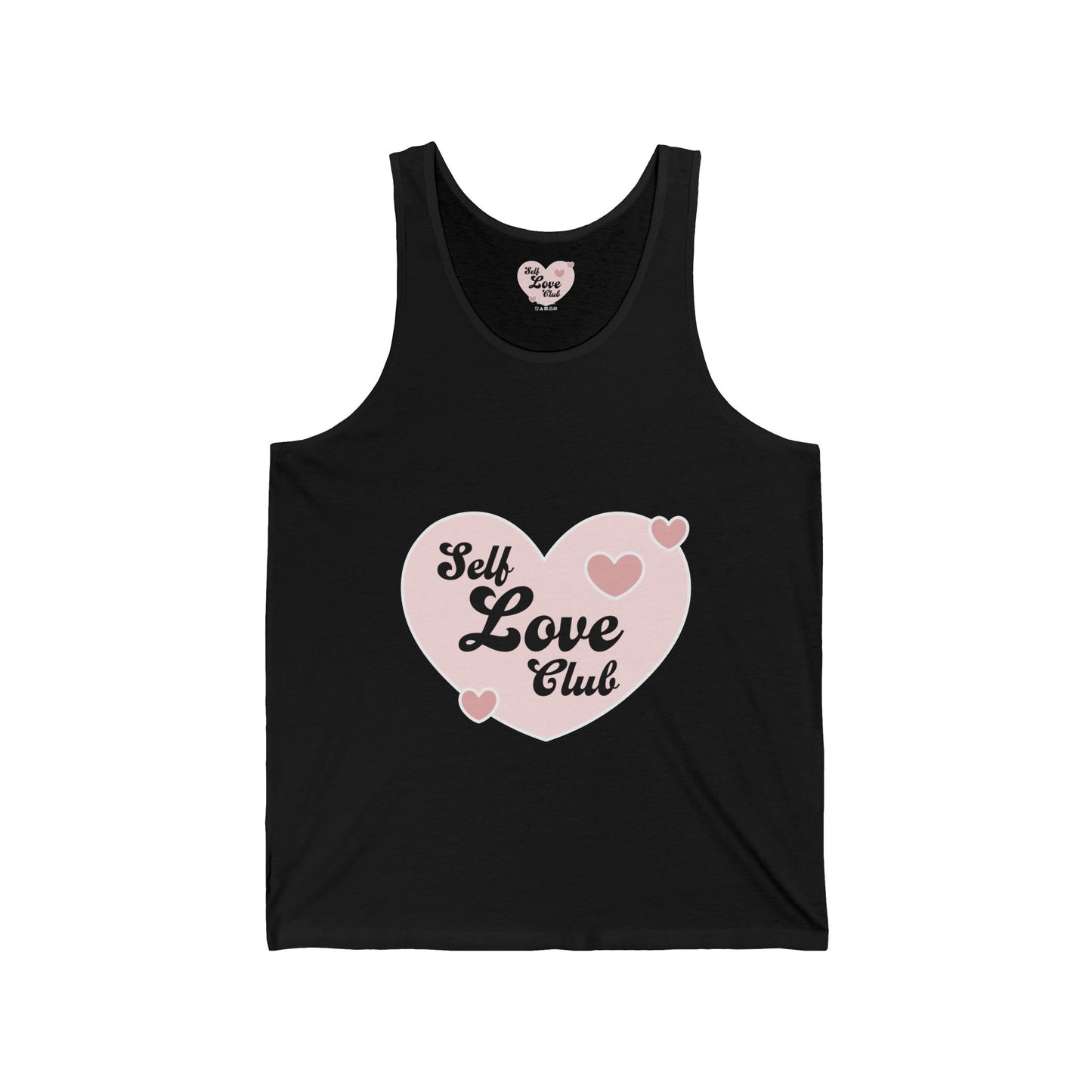 Self Love Club Tank Top — Pink Heart Wellness Graphic Tank