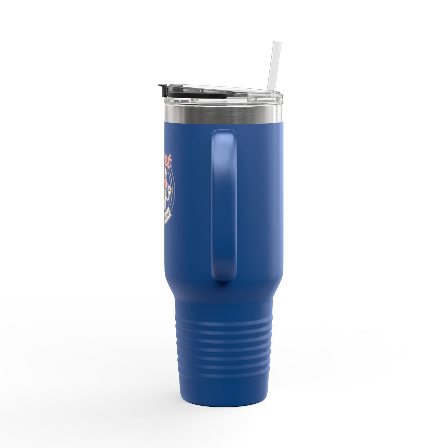 40oz Insulated Travel Mug — "Sweet but Unstoppable" Retro Dessert Design