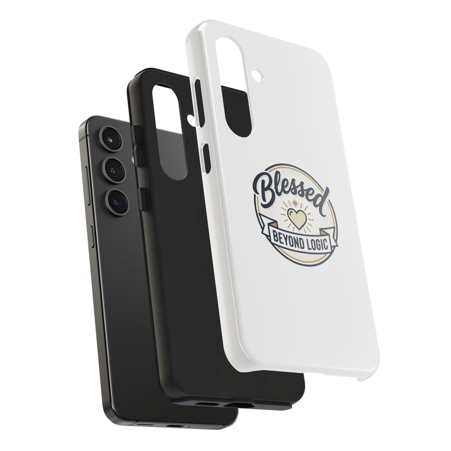 Blessed Beyond Logic Tough Phone Case — Inspirational Christian Phone Cover