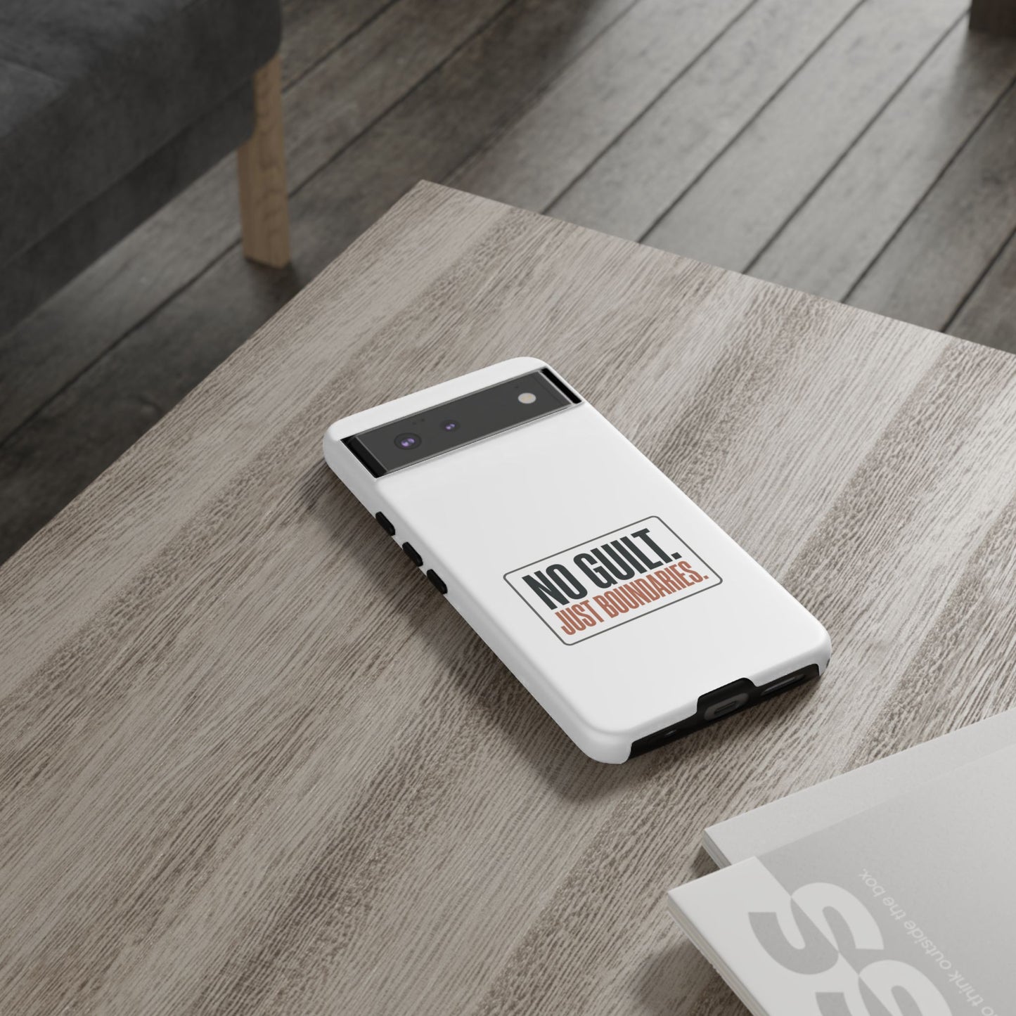 Phone Case — “No Guilt. Just Boundaries.” Motivational Protective Case
