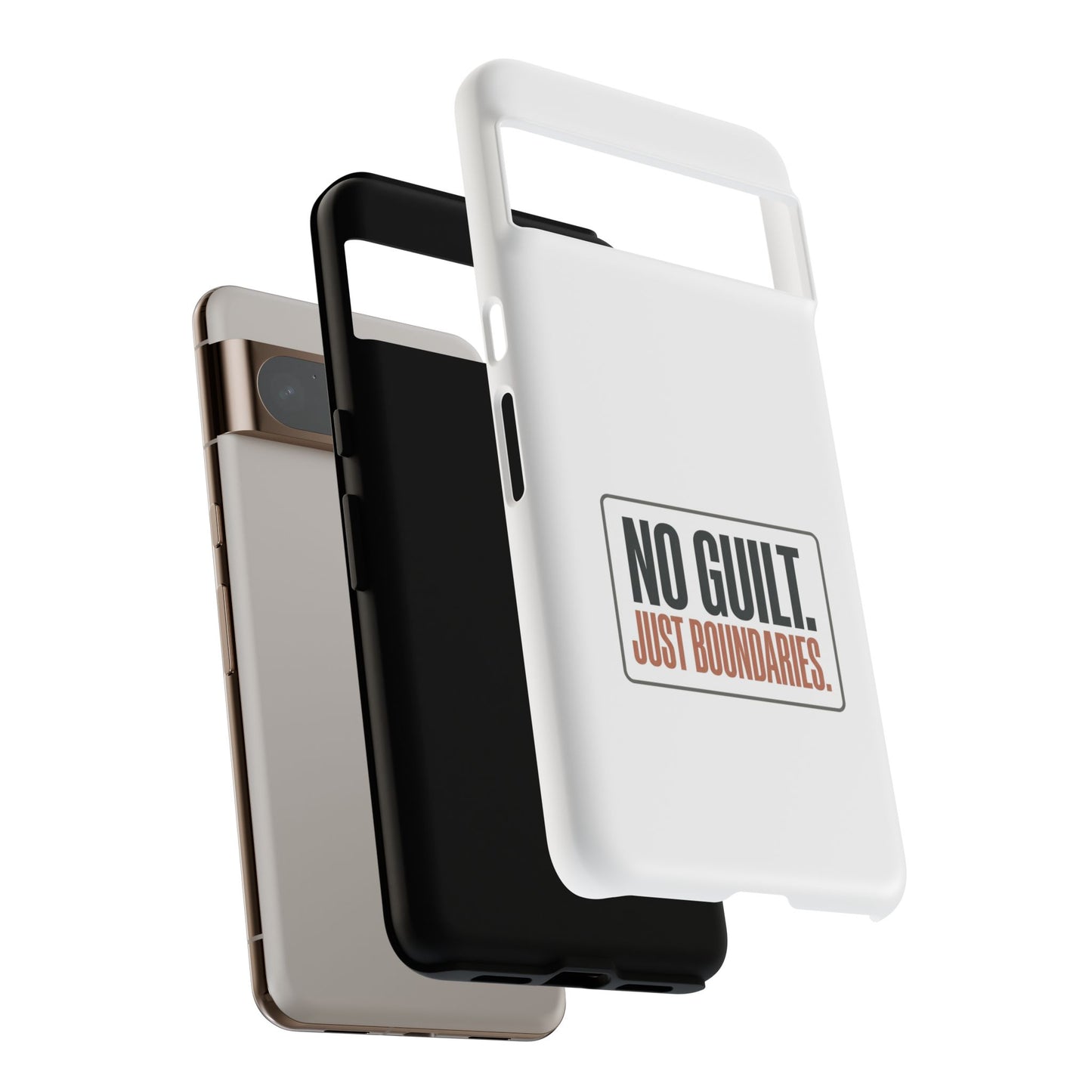 Phone Case — “No Guilt. Just Boundaries.” Motivational Protective Case