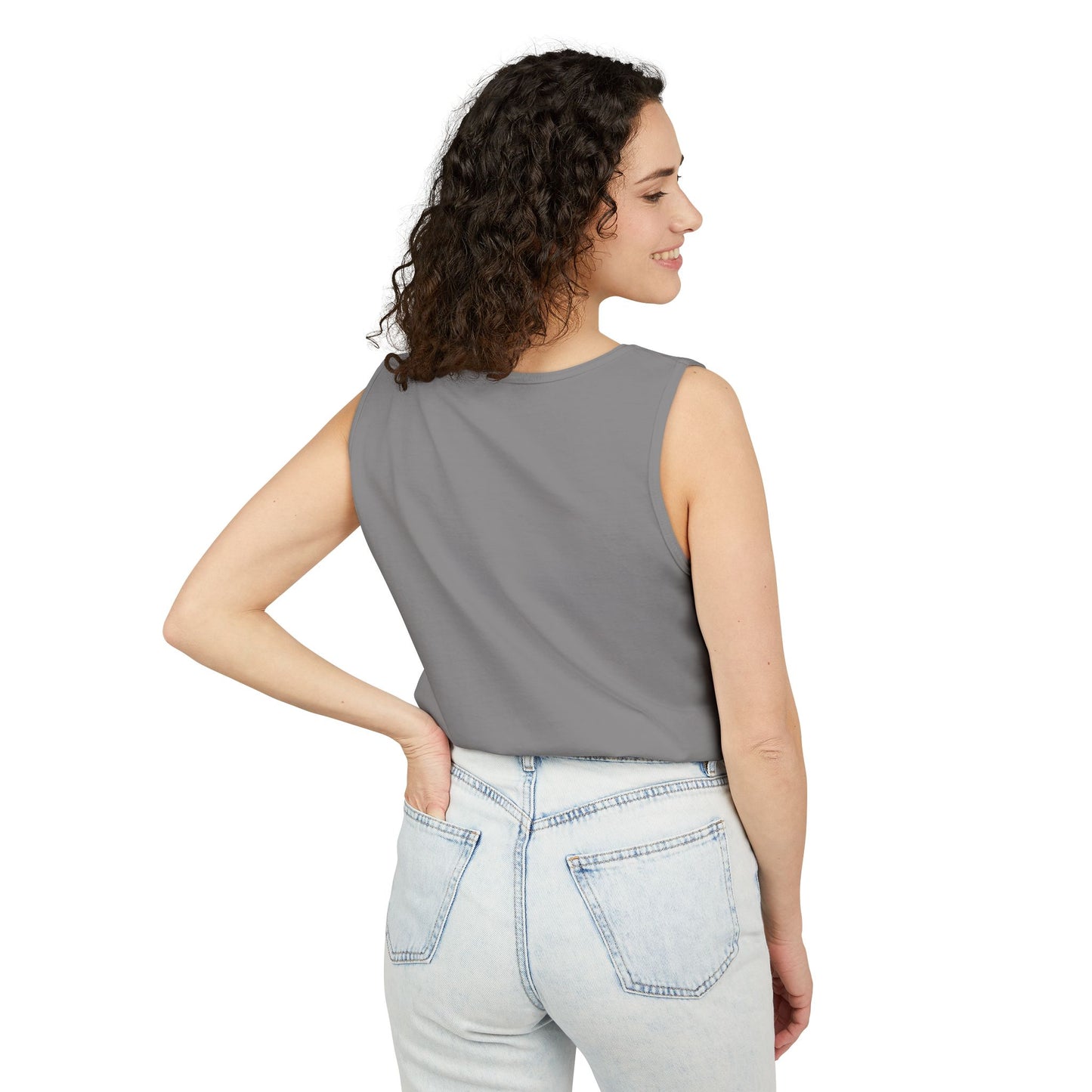 Protected by Grace Cross Tank Top — Christian Faith Graphic
